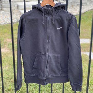 Nike Men's Black Zipper Hoodie Sweatshirt Size M